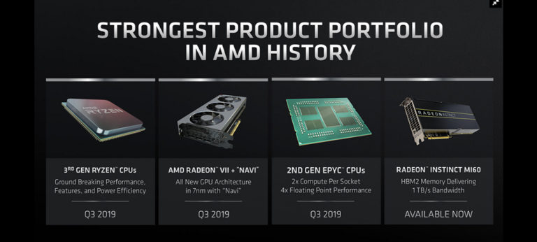 7 нанометровые CPU и GPU от AMD выйдут до конца лета