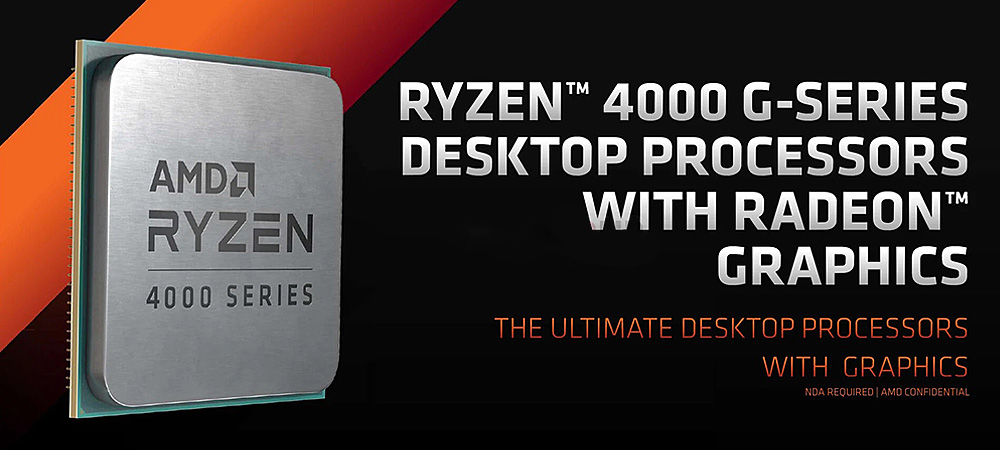Состоялся официальный анонс процессоров AMD Ryzen 4000G
