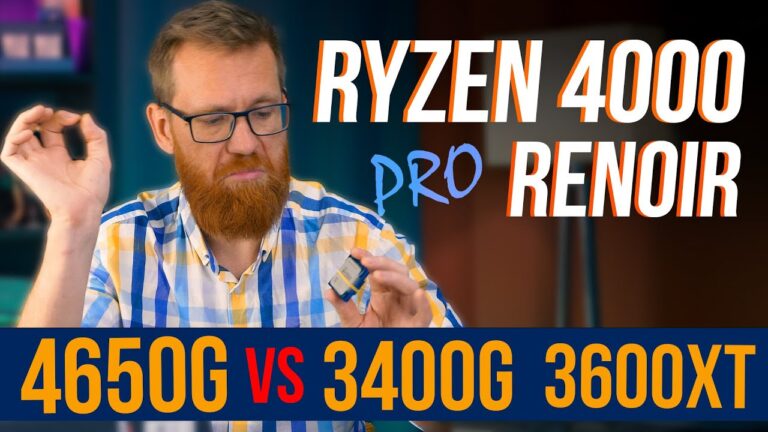Сравнение процессоров AMD Ryzen 5 Pro 4650G, Ryzen 5 3600XT и Ryzen 5 3400G