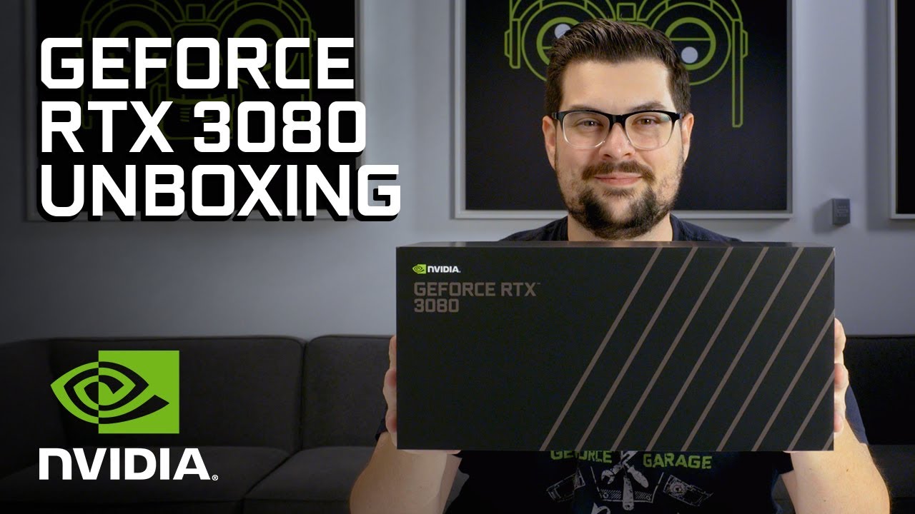 Официальная распаковка видеокарты NVIDIA GeForce RTX 3080