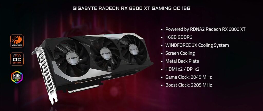 Gigabyte представила свои исполнения видеокарт Radeon RX 6800 XT и RX 6800