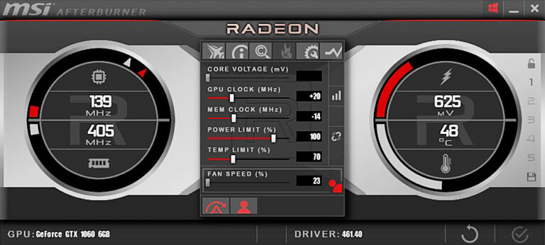 MSI Afterburner получил поддержку разгона видеокарт Radeon RX 6000 и новый скин