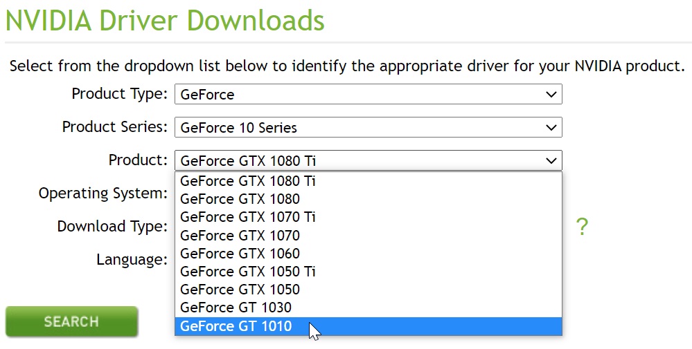 NVIDIA готовит ультра-бюджетную видеокарту GeForce GT 1010