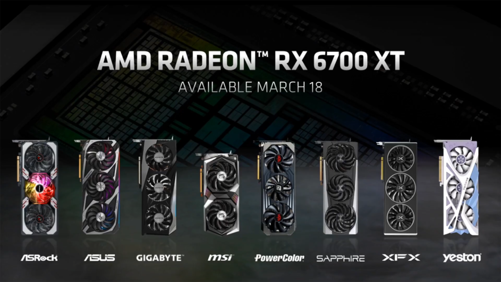 AMD представила видеокарту Radeon RX 6700 XT 12GB. Быстрее GeForce RTX 3070