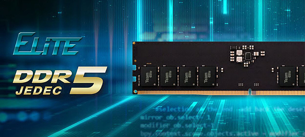 В продажу поступила первая оперативная память TeamGroup Elite DDR5-4800 32GB
