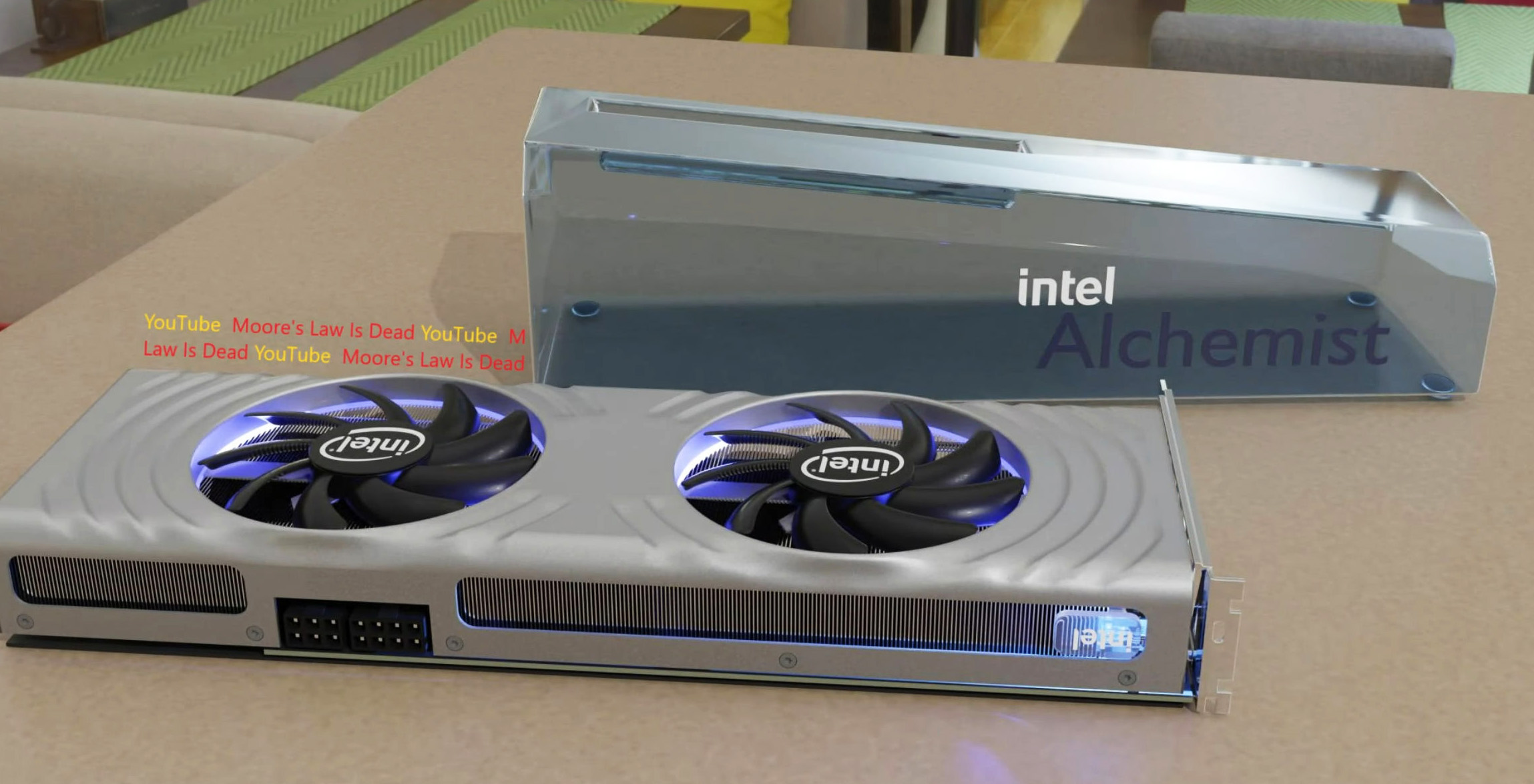 Показан эталонный дизайн флагманской видеокарты Intel Arc Alchemist нового поколения