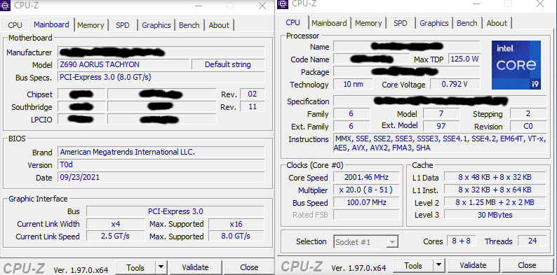 Процессор Intel Core i9-12900K работает в паре с памятью DDR5, разогнанной до 8000 МГц