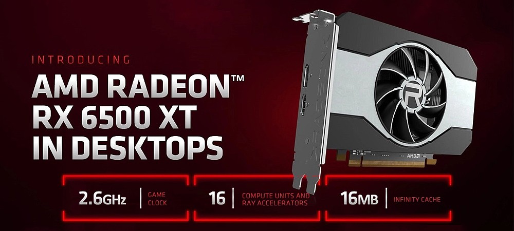 Видеокарта Radeon RX 6500 XT медленнее предшественницы RX 5500 XT