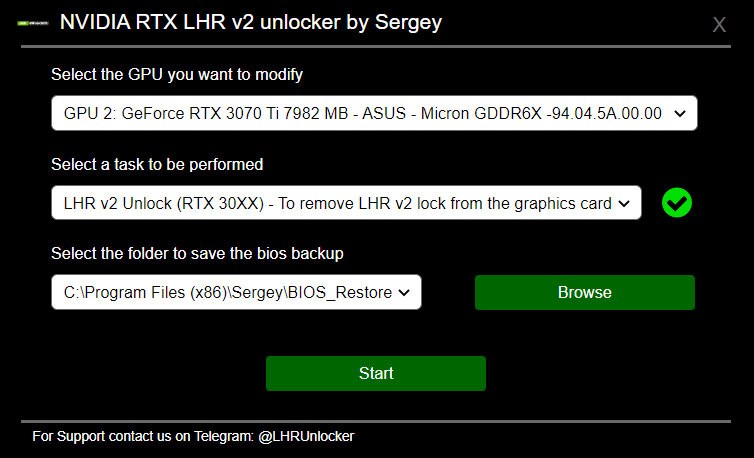 Слух: RTX LHR BIOS v2 Unlocker снимает ограничение хешрейта в майнинге с видеокарт RTX 3000 LHR