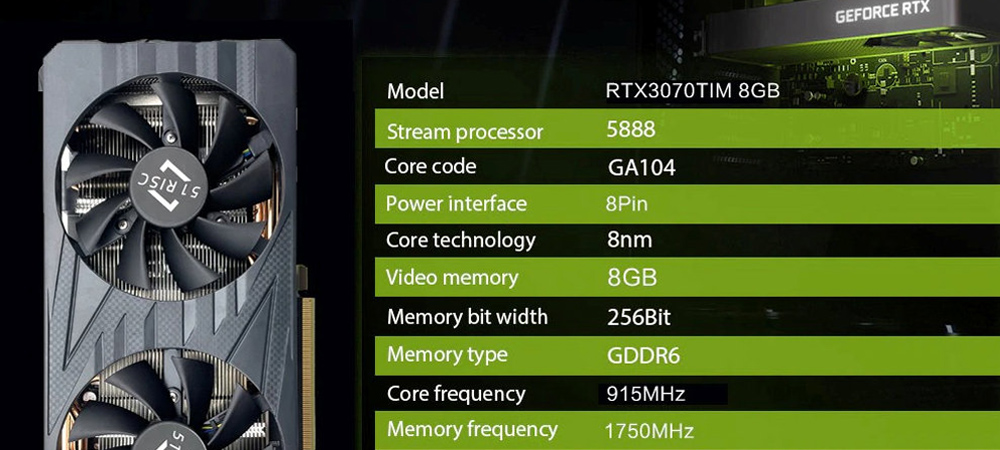 Настольная видеокарта GeForce RTX 3070 TiM с мобильным чипом доступна для покупки
