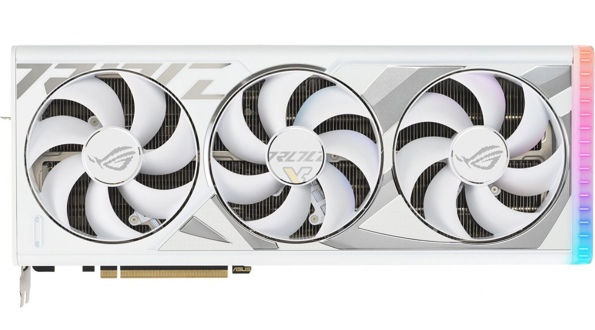 ASUS представила видеокарты ROG Strix GeForce RTX 4090 и 4080 белого цвета
