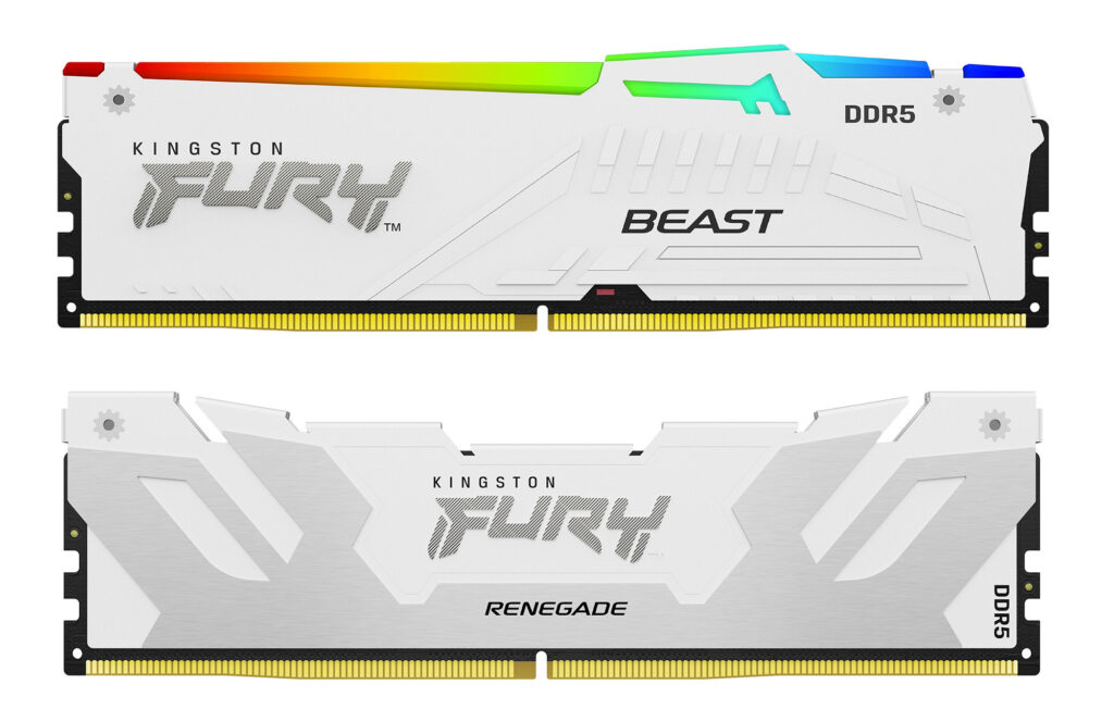 Kingston выпустила память DDR5 FURY Beast и Renegade с частотой до 7200 МГц и RGB-подсветкой