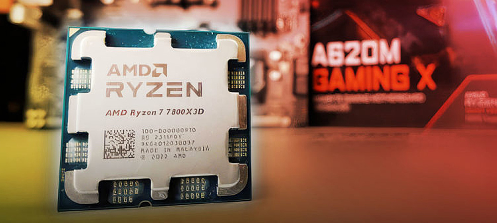 Процессор Ryzen 7 7800X3D на материнской плате A620 до 5% медленнее, чем на X670