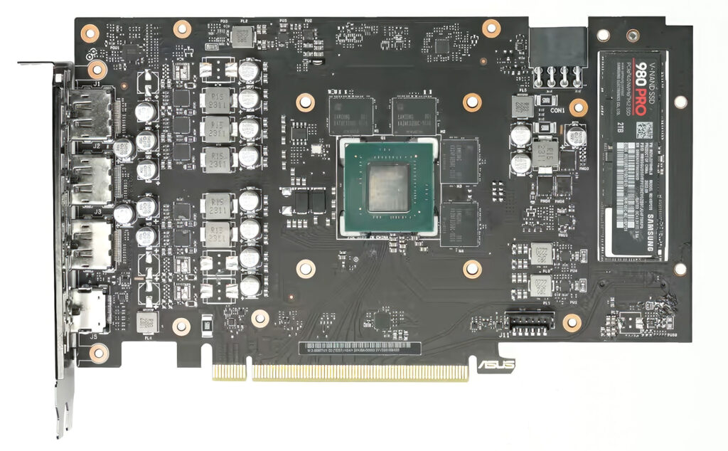 ASUS выпустит видеокарту GeForce RTX 4060 Ti со встроенным слотом для SSD M.2