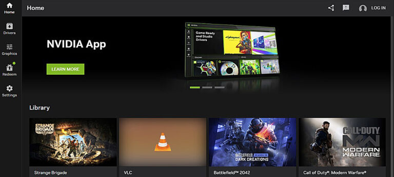 Стала доступна бета-версия NVIDIA App — единого центра управления видеокартой